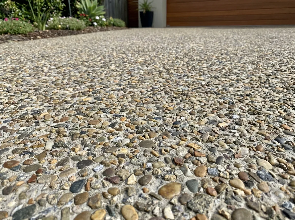 Exposed aggregate driveway — Centreville, AL