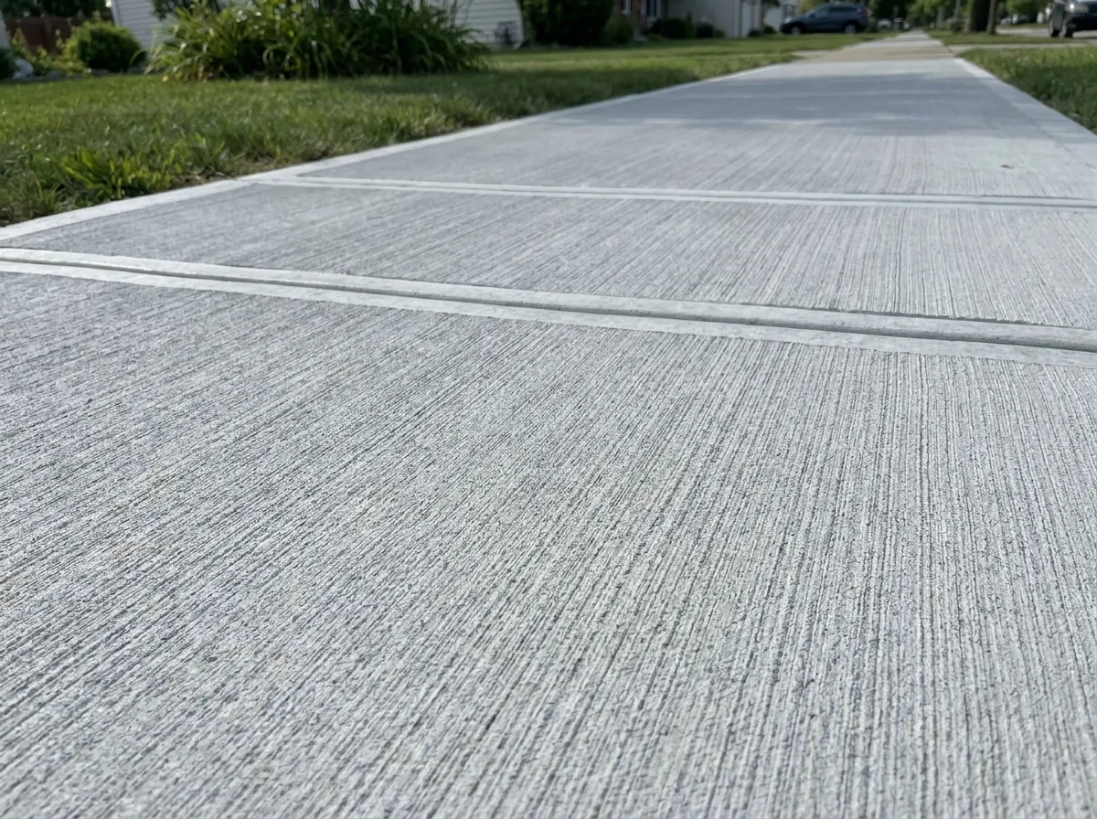Broom-finished concrete pool deck in Tuscaloosa, AL