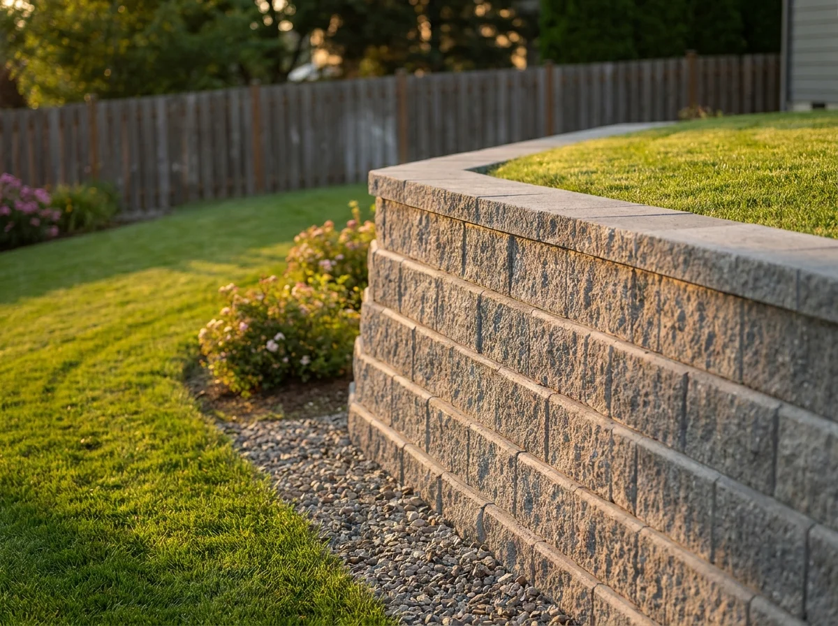 Concrete retaining wall